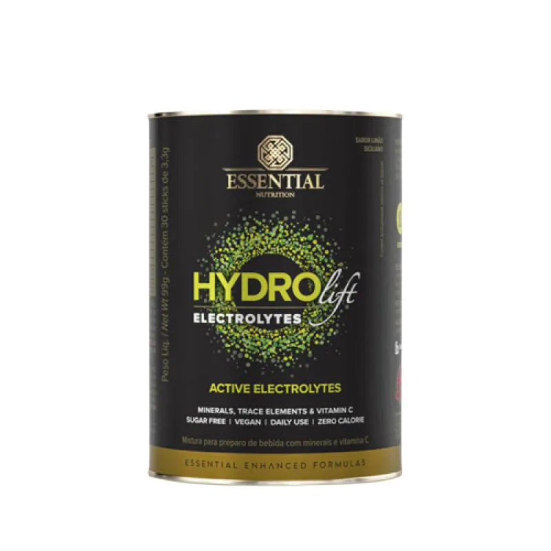 Kit Suplemento Essential Nutrition Hydrolift Limão 99g 2 unidades 