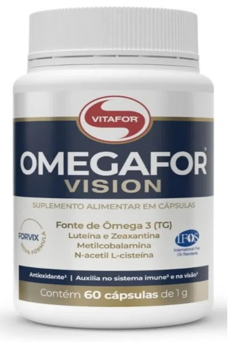 KIT 2X: OMEGAFOR VISION 1000MG VITAFOR 60 CáPSULAS