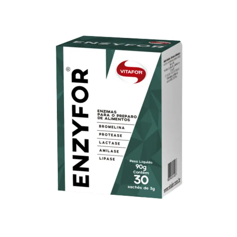 ENZYFOR MIX DE 5 ENZIMAS DIGESTIVAS 3G VITAFOR 30 SACHêS