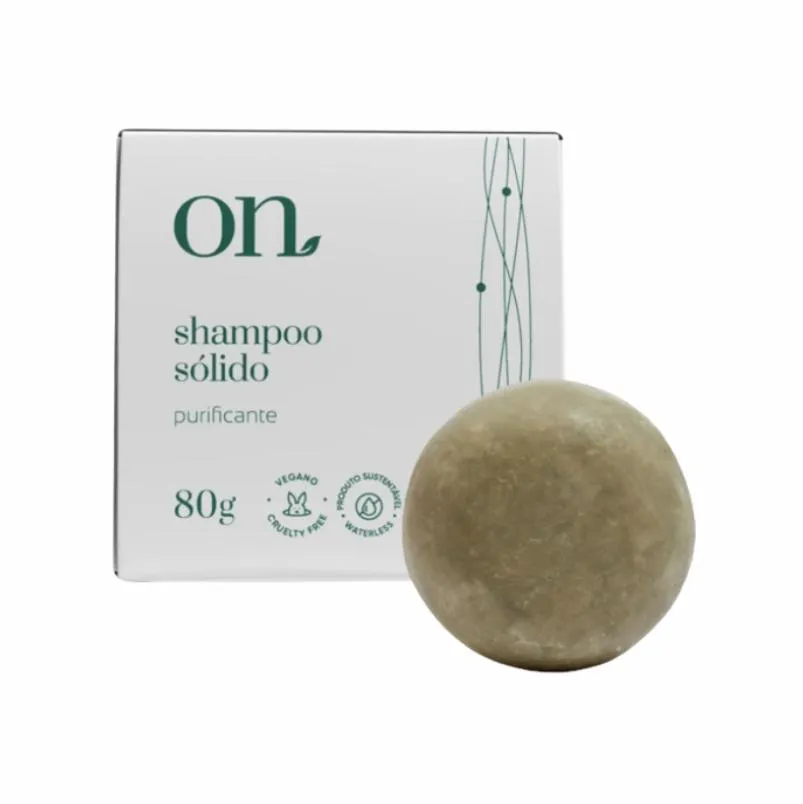 SHAMPOO EM BARRA SóLIDO PURIFICANTE NATURAL 80G