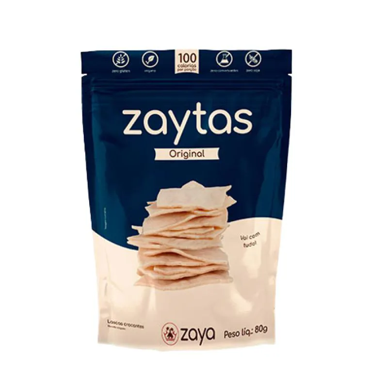 BISCOITO ZAYTAS ORIGINAL SEM GLúTEN ZAYA 80G