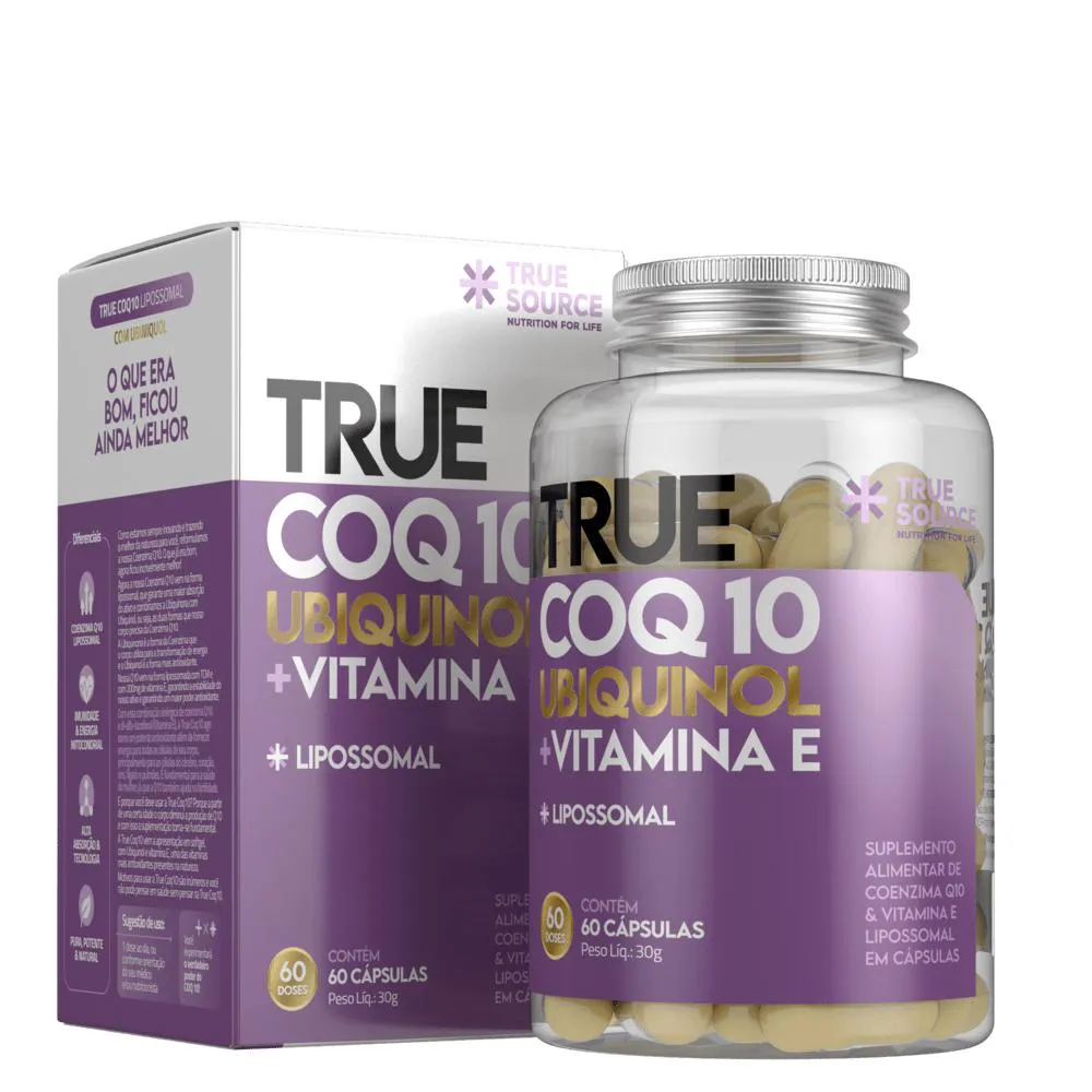 COENZIMA Q10 UBIQUINOL LIPOSSOMAL TRUE SOURCE 60 CáPSULAS
