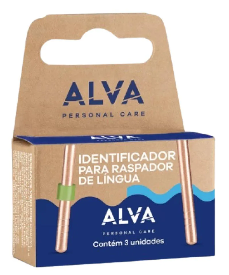 IDENTIFICADOR PARA RASPADOR DE LíNGUA ALVA 3 UNIDADES