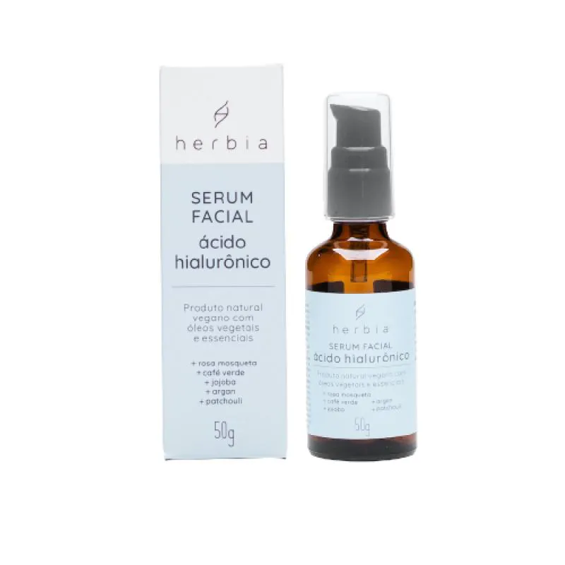 SéRUM CONCENTRADO REVITALIZANTE COM ÁCIDO HIALURôNICO HERBIA 50G