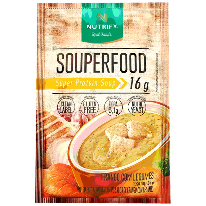 Sopa Proteica Vegana Nutrify Souperfood Frango com Legumes 35g