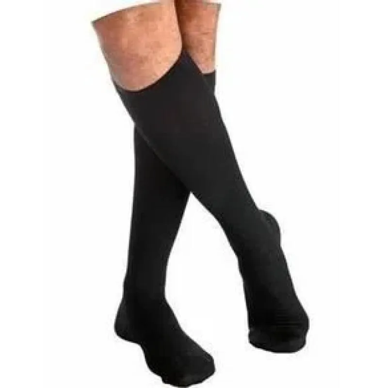 MEIA ELáSTICA MASCULINA ALGODãO SUPER COMPRESSãO 20-30 MMHG - SIGVARIS 282F Preta - GG2