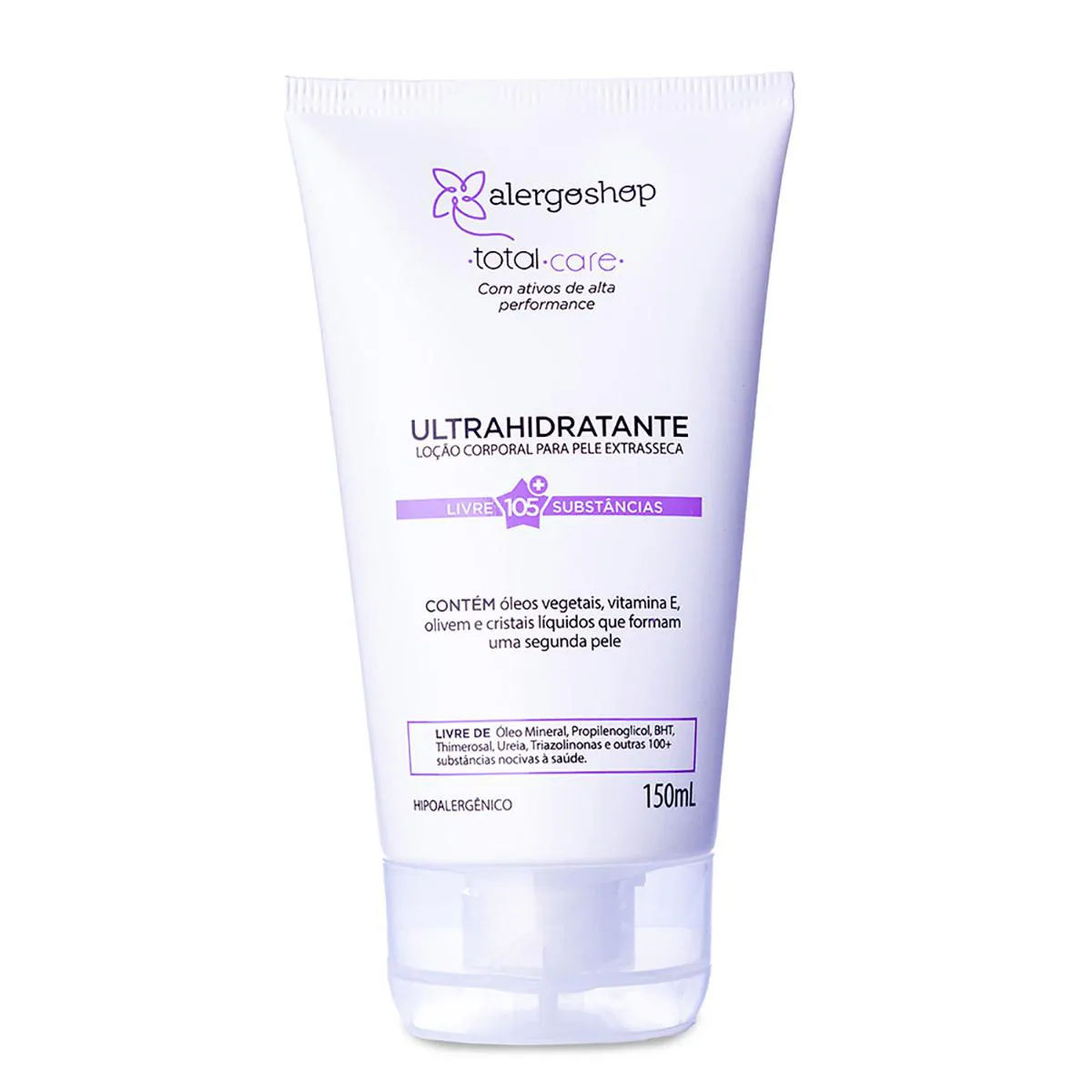 LOçãO CORPORAL ULTRAHIDRATANTE HIPOALERGêNICA TOTAL CARE KIT 2 UND - ALERGOSHOP