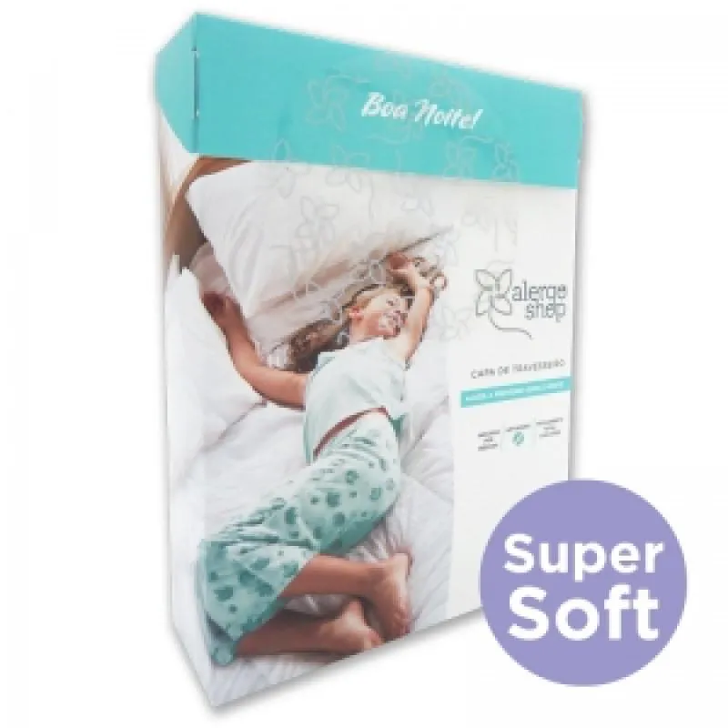 CAPA ANTIáCARO PARA TRAVESSEIRO BEBê SUPER SOFT 30X40CM   - ALERGOSHOP