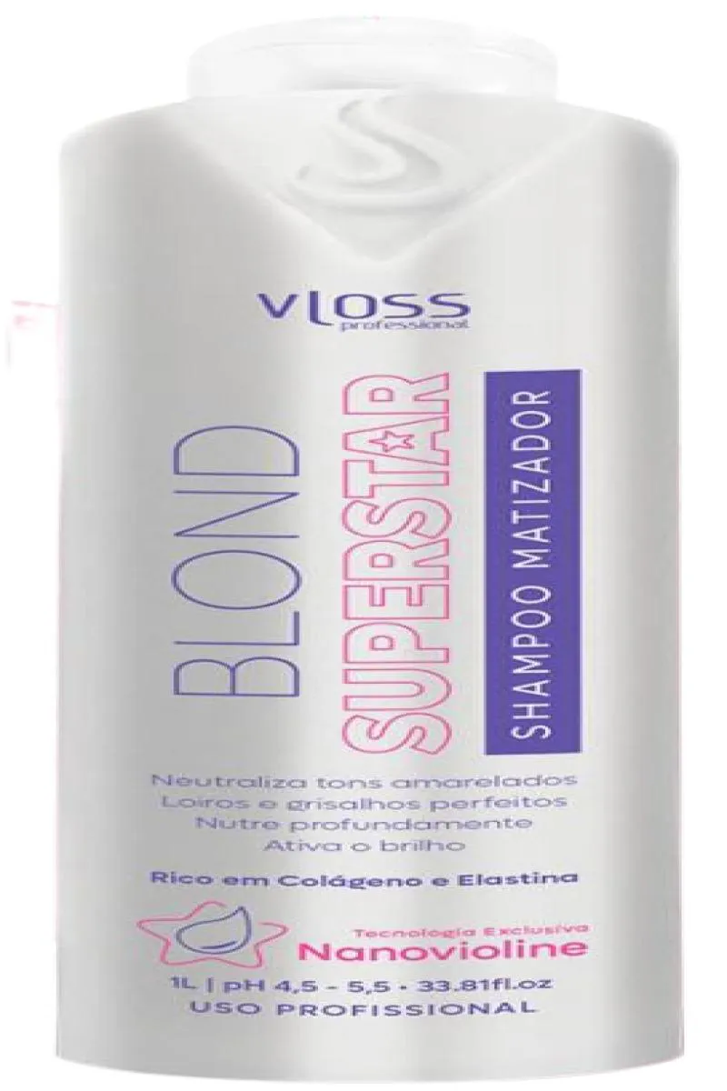 VLOSS BLOND STAR SHAMPOO MATIZADOR 1L