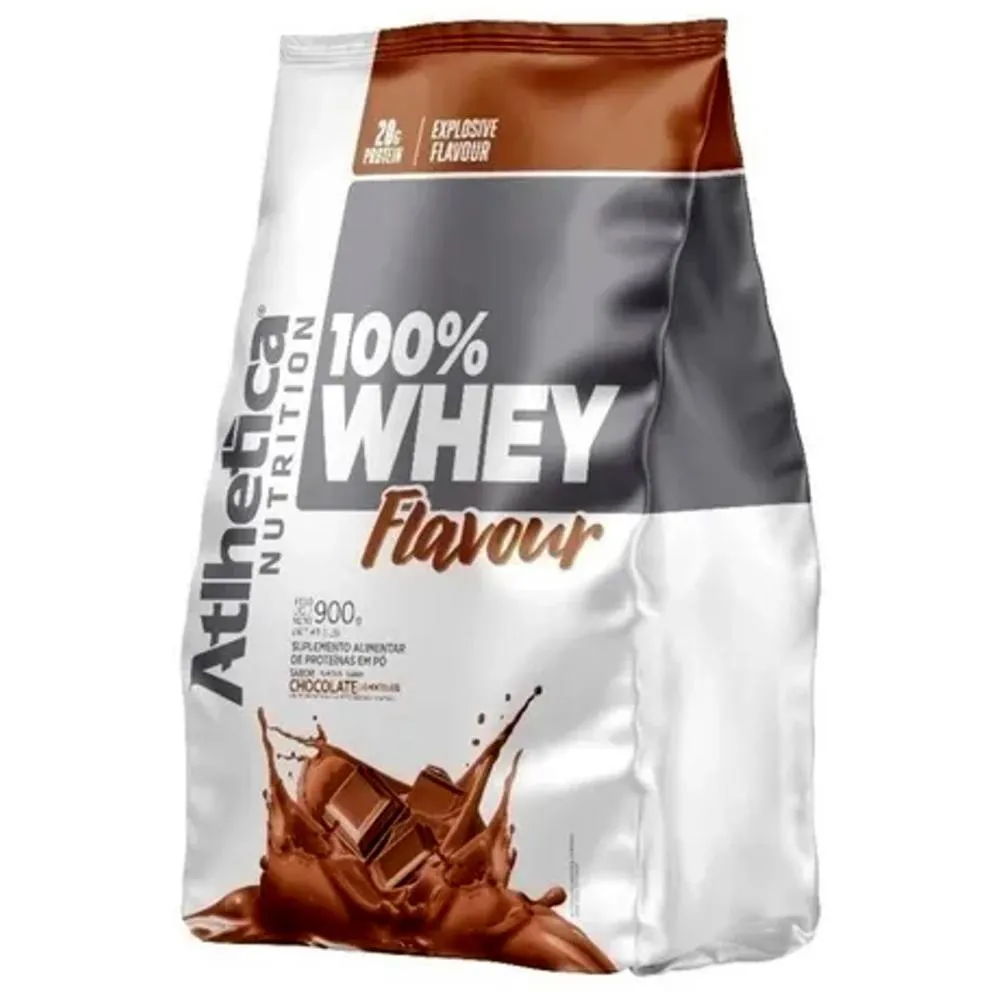 100% WHEY PROTEIN FLAVOUR 900G REFIL  ATLHETICA NUTRITION Chocolate
