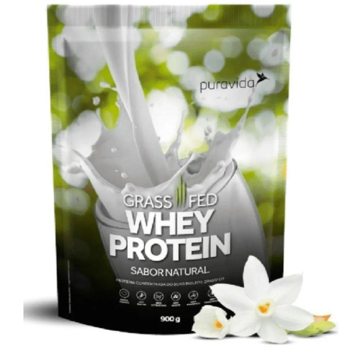 WHEY PROTEIN GRASS FED 900G PURA VIDA Natural