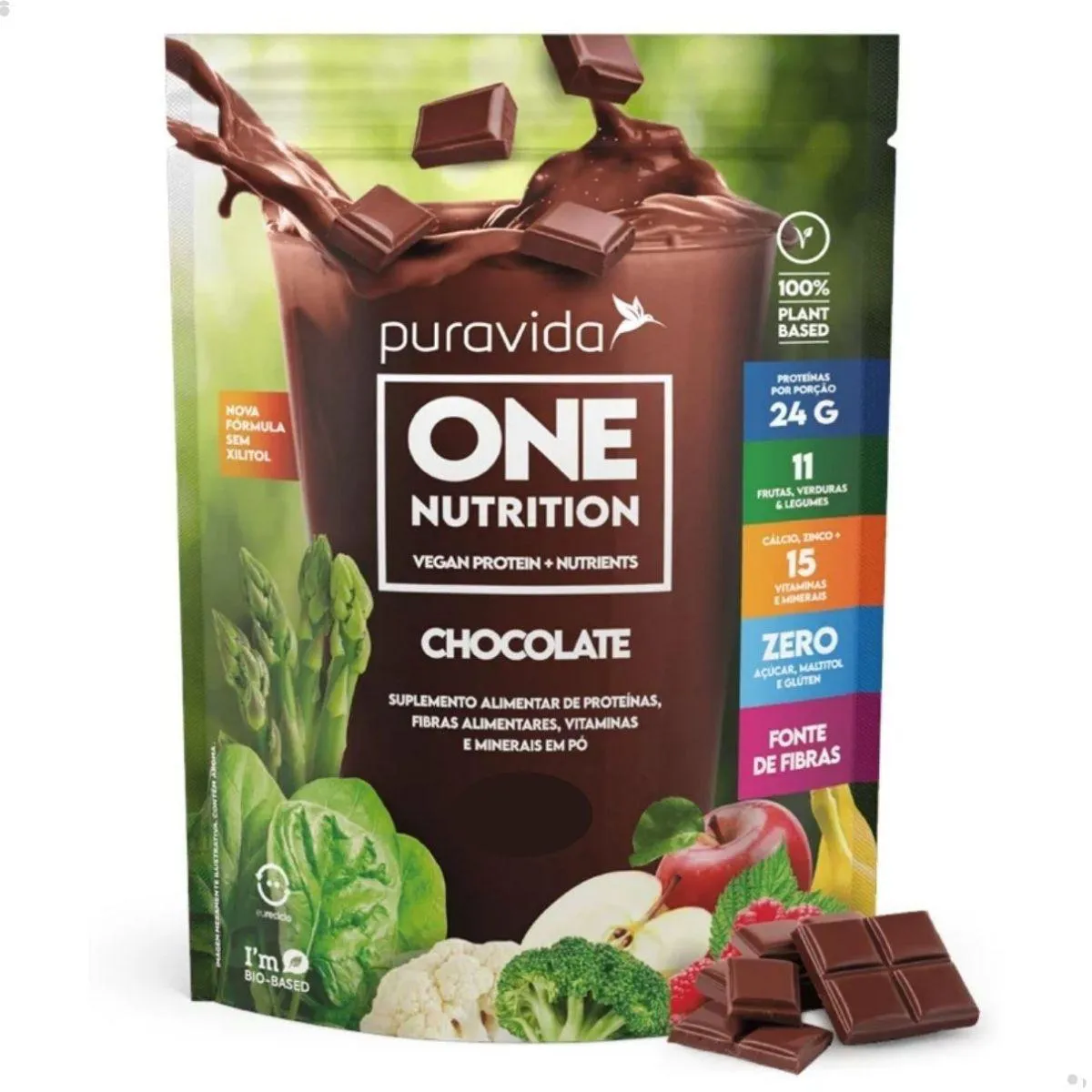 ONE VEGAN NUTRITION (PROTEíNA + GREENS) 900G PURA VIDA Chocolate