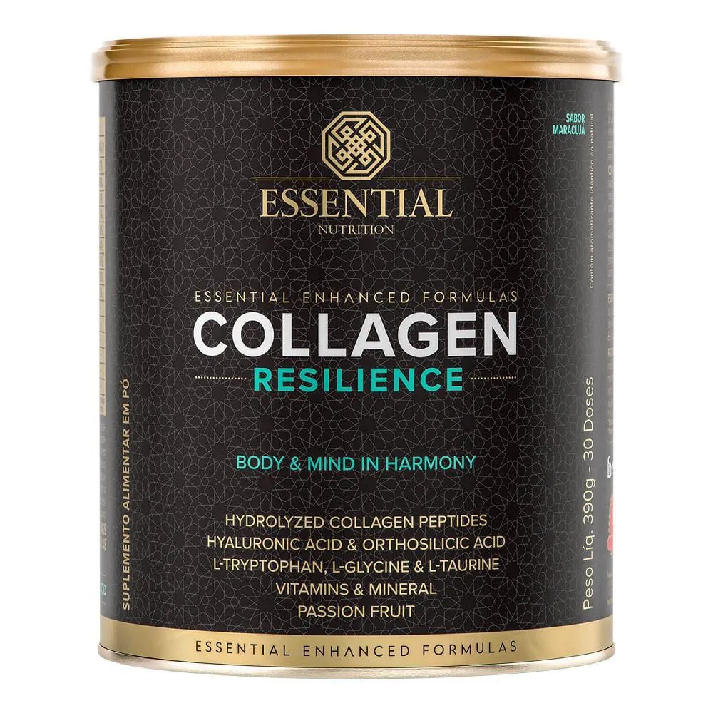 COLLAGEN RESILIENCE 390G ESSENTIAL NUTRITION Maracujá
