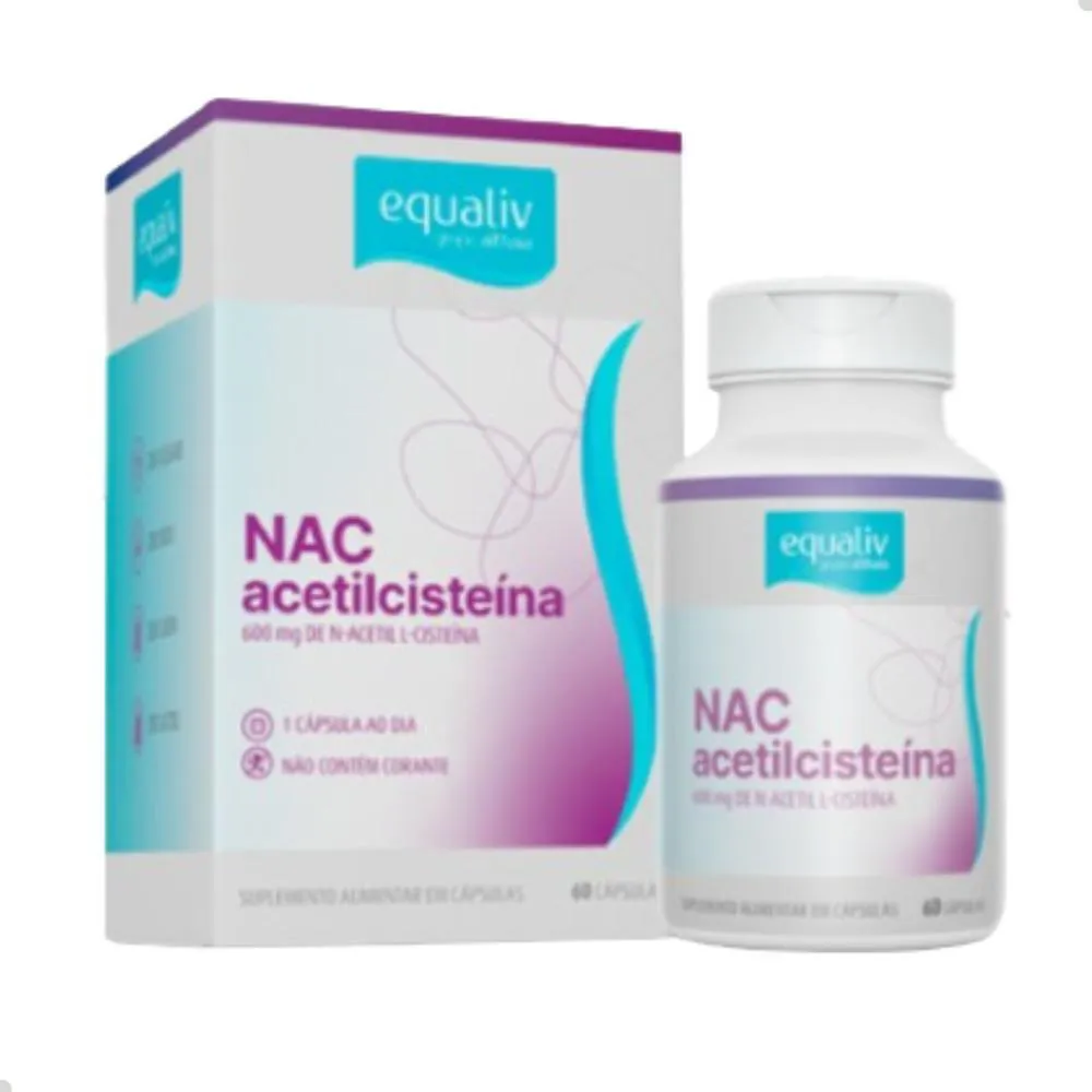 NAC ACETILCISTEíNA 600MG 60 CAPSULAS EQUALIV Natural