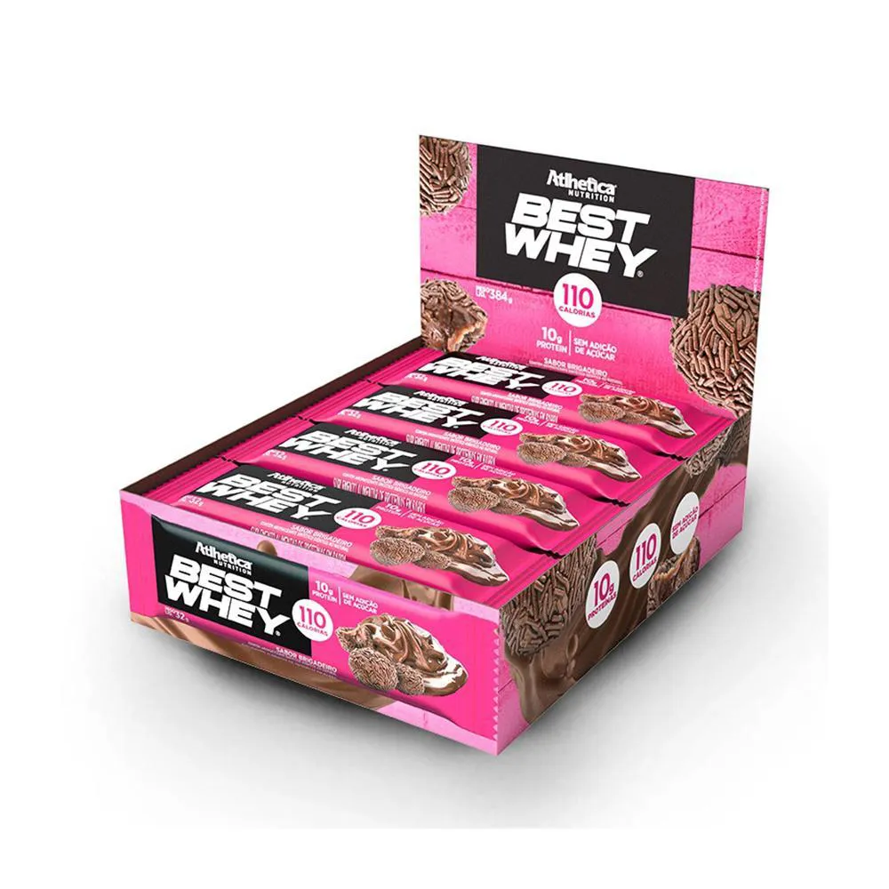 BEST WHEY BAR 10G PROTEIN 12 BARRAS ATLHETICA NUTRITION Beijinho DE Coco