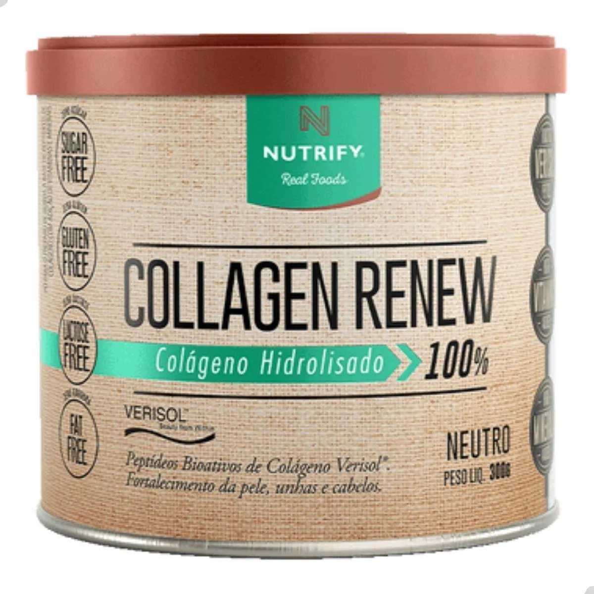 COLLAGEN RENEW 100% HIDROLISADO 300G NUTRIFY Neutro