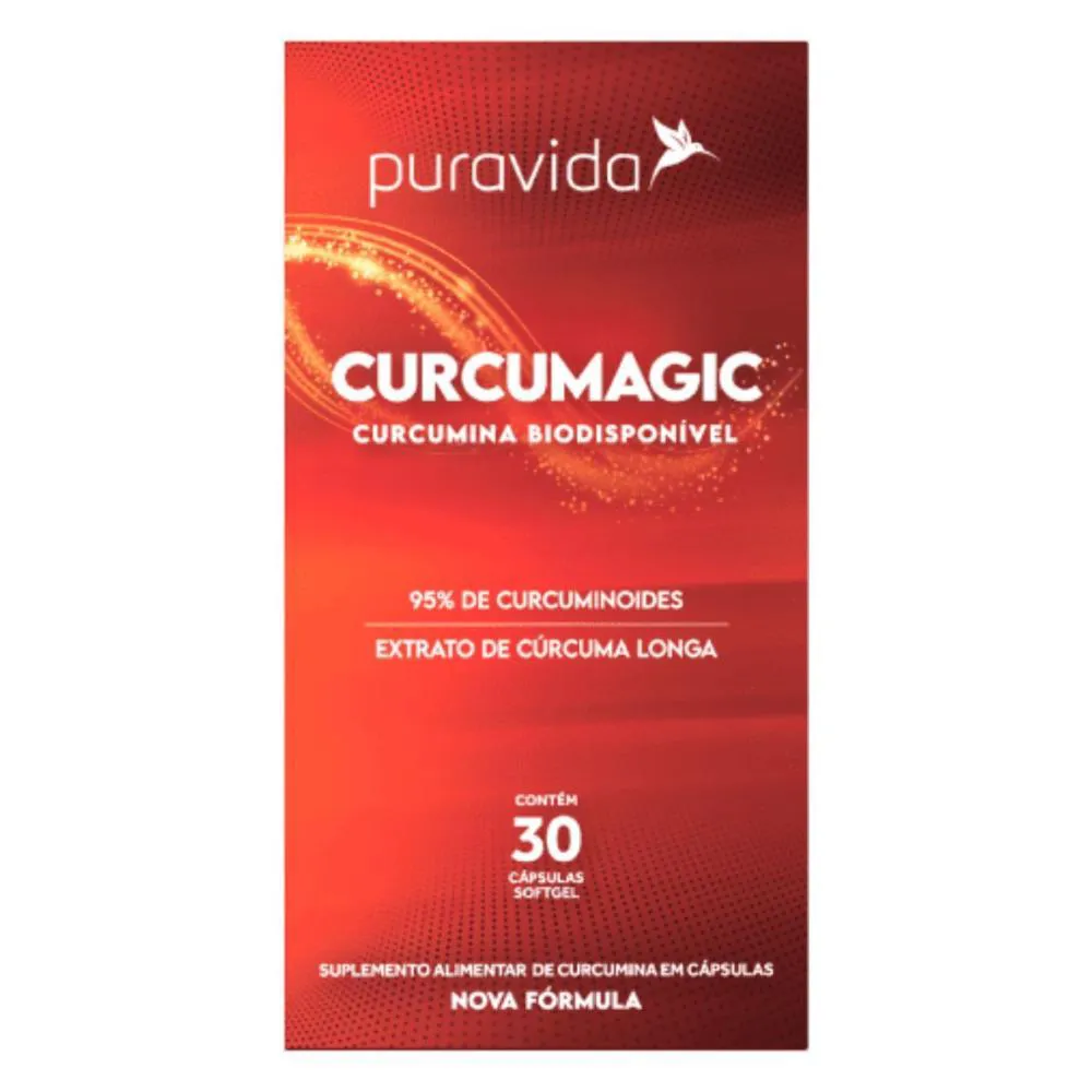 CURCUMAGIC CURCUMINA BIODISPONIVEL 30 CáPSULAS PURA VIDA Natural