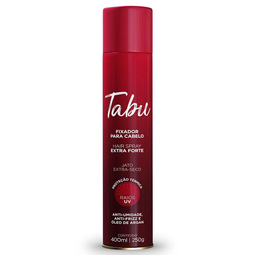 HAIR SPRAY TABU FIXAçãO EXTRA FORTE 400ML
