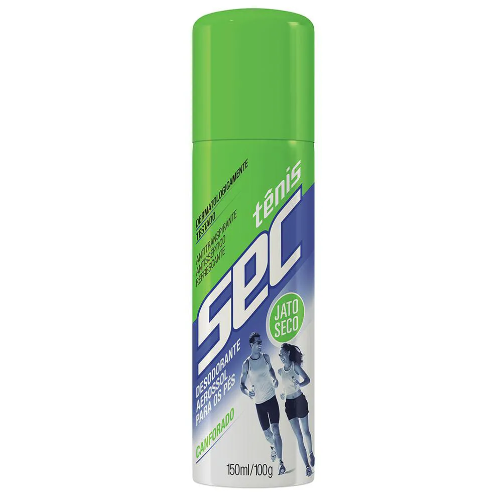 DESODORANTE PARA PéS TêNIS SEC CANFORADO AEROSOL 150ML