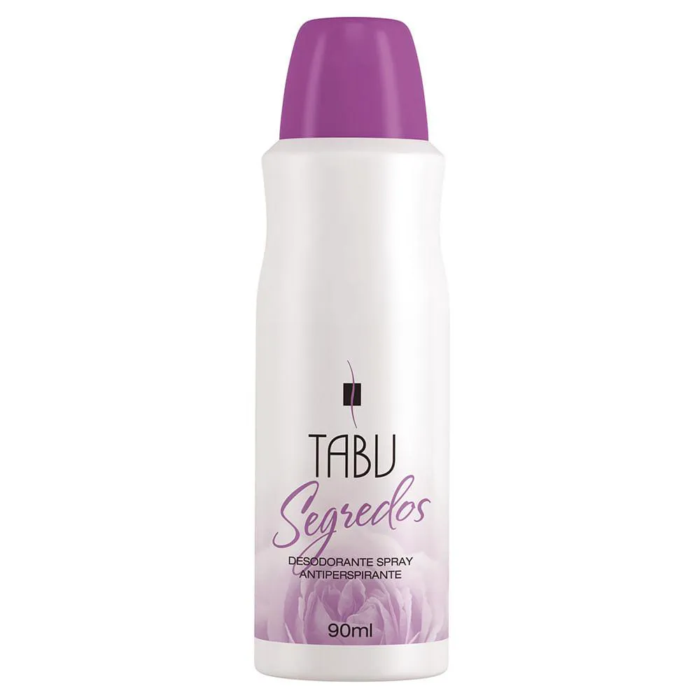 Desodorante Antitranspirante Spray Tabu Segredos Feminino 90ml