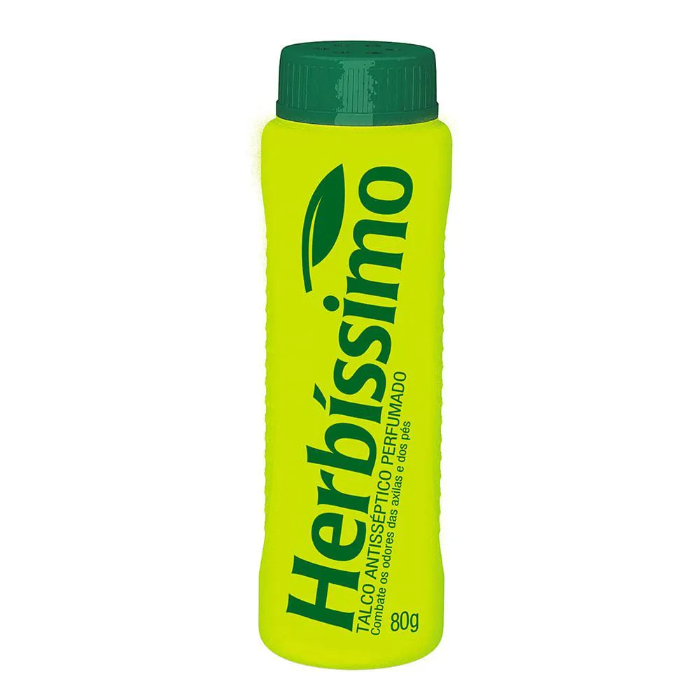 Talco Antisséptico Herbíssimo Perfumado Adulto 80g