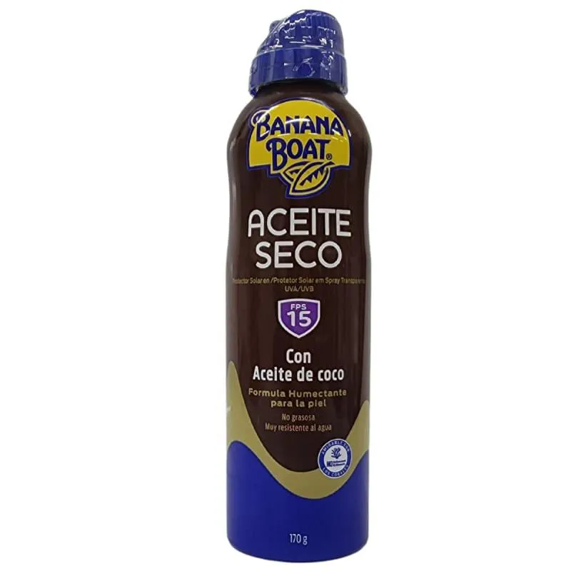 BANANA BOAT BRONZEADOR OLEO PROTETOR SOLAR SPRAY FPS15 170G