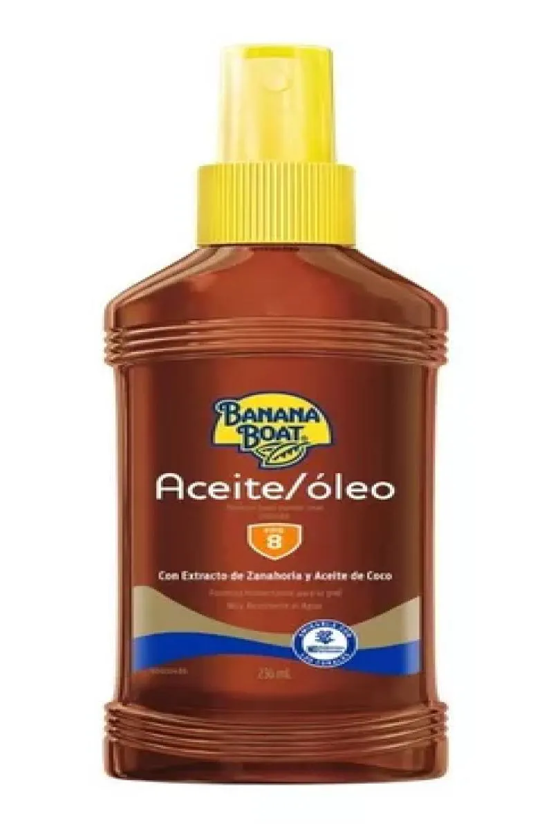 BANANA BOAT BRONZEADOR OLEO PROTETOR SOLAR FPS 8 236ML