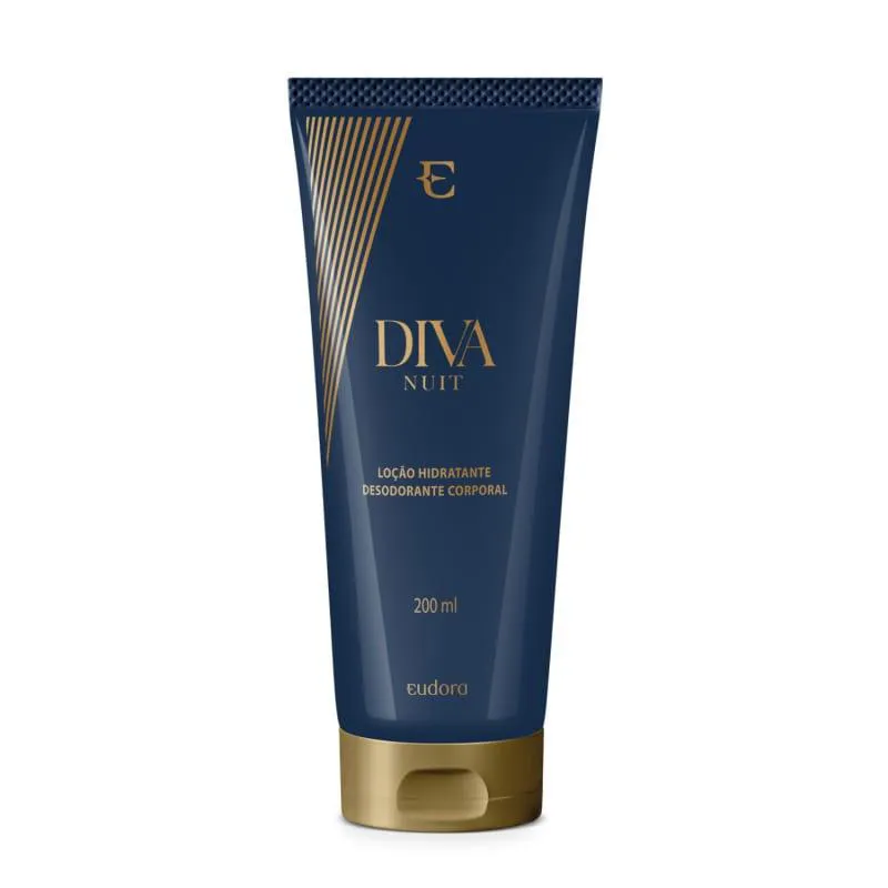 EUDORA DIVA NUIT LOCAO HIDRATANTE DESODORANTE CORPORAL 200ML