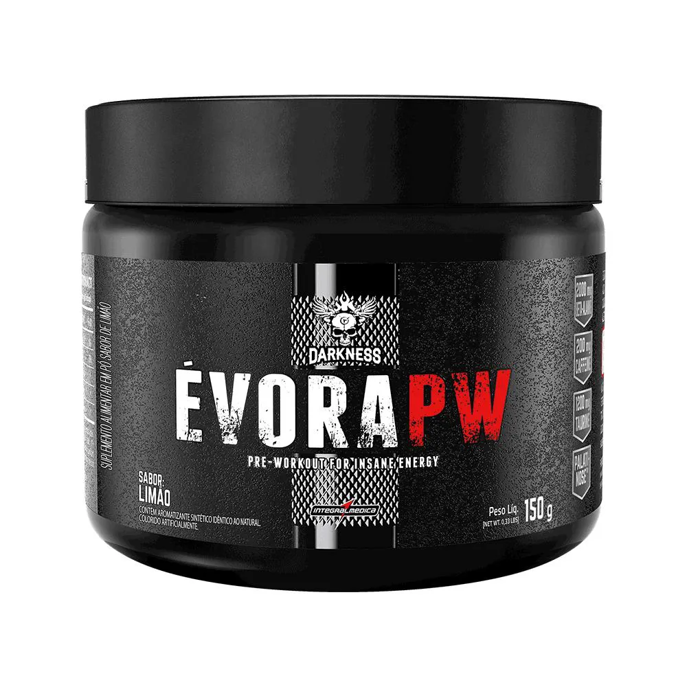 Pré-Treino Integralmedica Darkness Évora PW Limão 150g