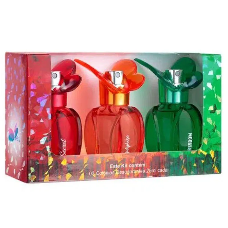 TRIO MINI BUTTERFLY COLLECTION ( SECRET 25 ML + SURPRISE 25 ML + FREEDOM 25 ML )