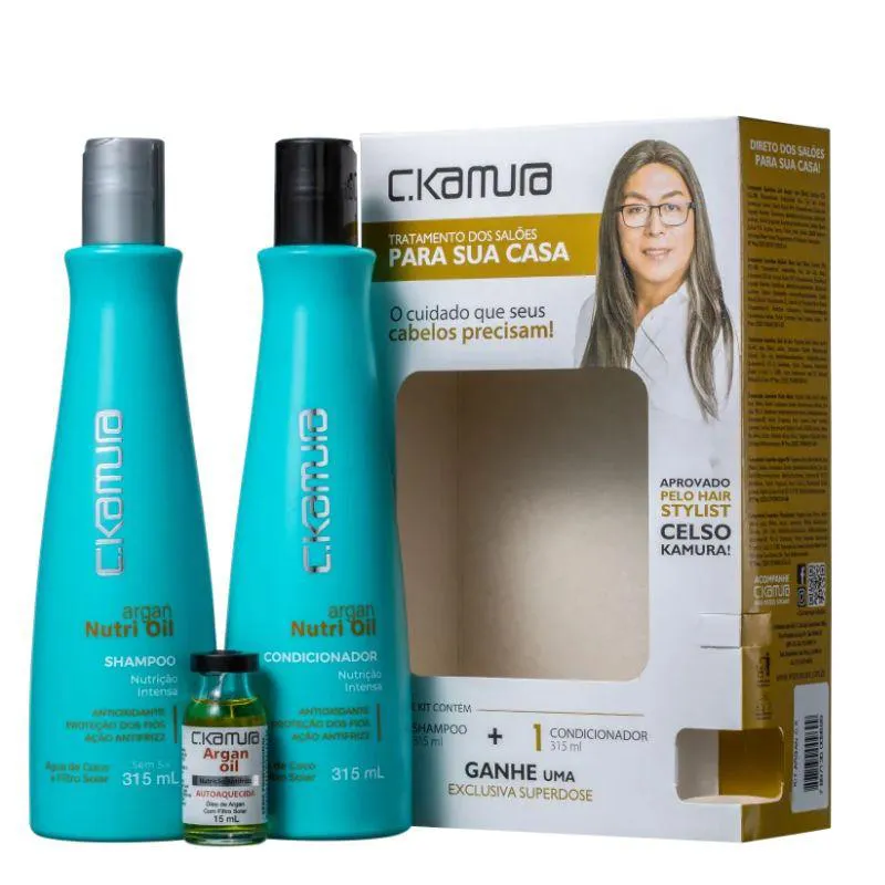 KIT C.KAMURA ARGAN NUTRI-OIL (3 ITENS)