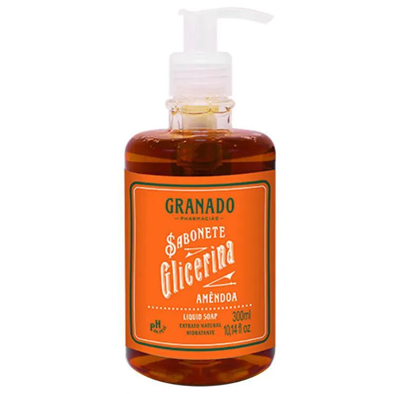 SABONETE LíQUIDO GLICERINA AMêNDOA 300 ML - GRANADO