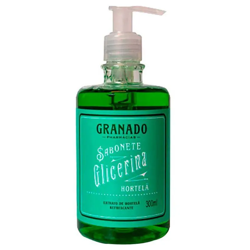 SABONETE LíQUIDO GLICERINA HORTELã 300 ML - GRANADO