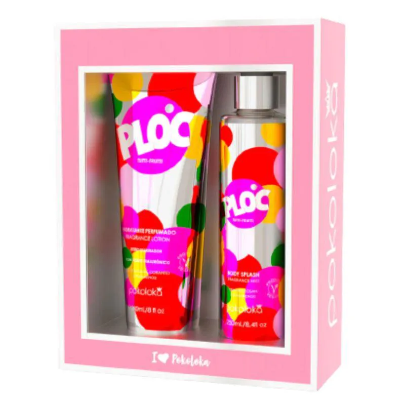 Kit Ploc Pokoloka Feminino Body Splash 250ml + Hidratante 240ml
