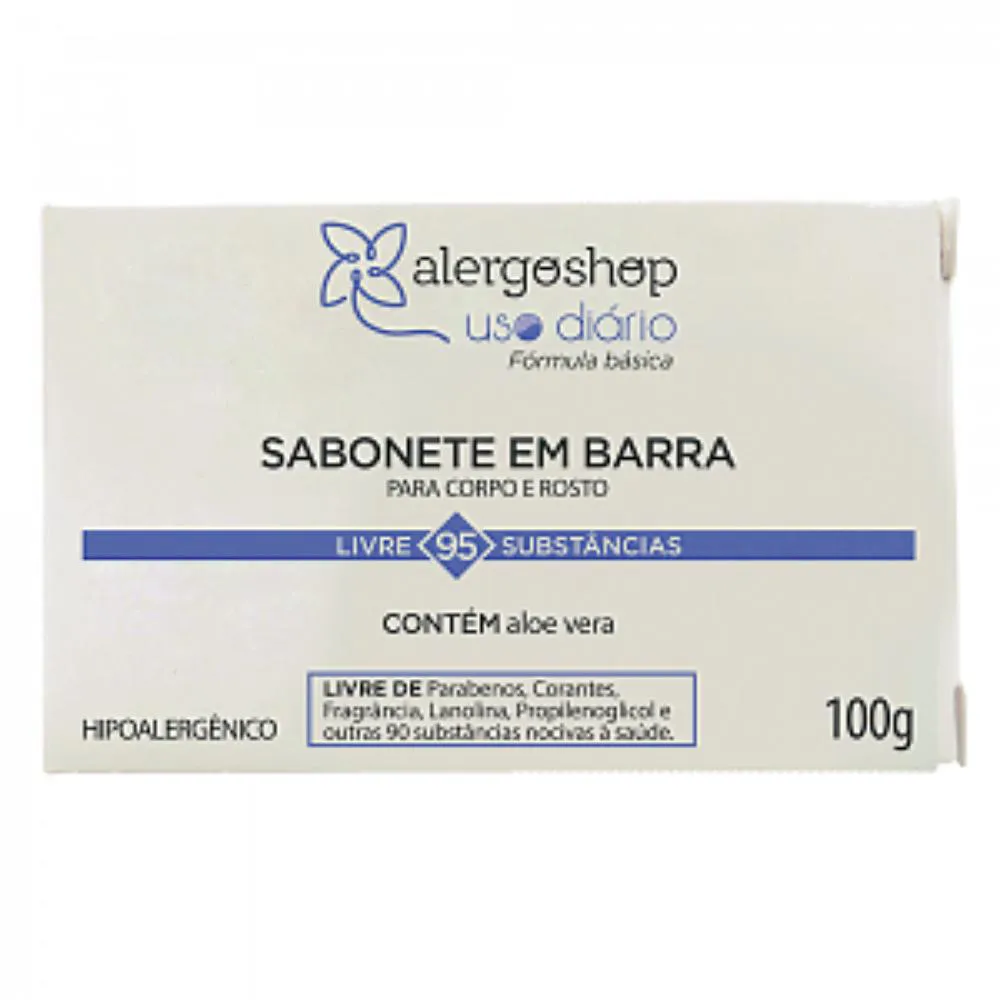 ALERGOSHOP SABONETE EM BARRA USO DIáRIO 100G