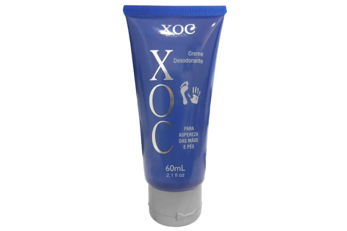 XOC EVOLUTION CREME DESODORANTE PARA ASPEREZA DOS PéS E MãOS 60ML