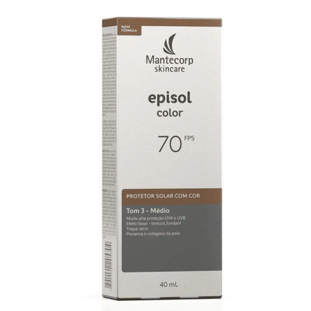 MANTECORP EPISOL COLOR TOM 3 MéDIO FPS 70 40ML