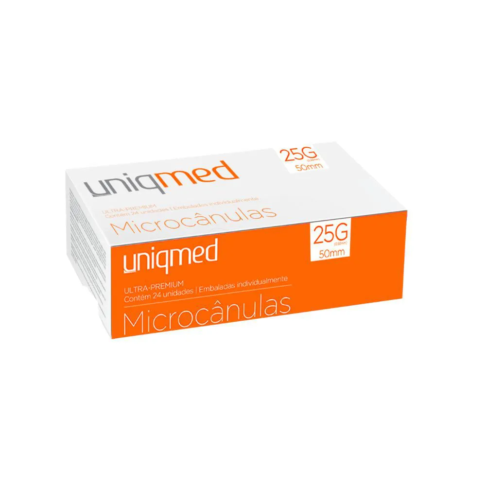 UNIQMED MICROCâNULA 25G 0,50X50MM COM 24UN