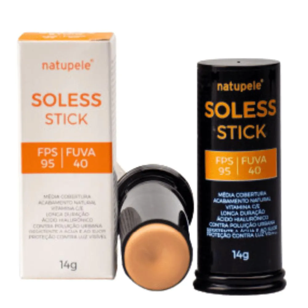 NATUPELE SOLESS STICK ROLL ON FPS 95 STICK BEGE CLARO 14G