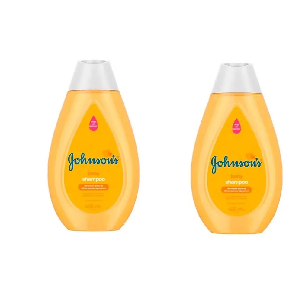 KIT 2 SHAMPOO JOHNSON'S BABY 400ML TRADICIONAL AMARELO Drogasil