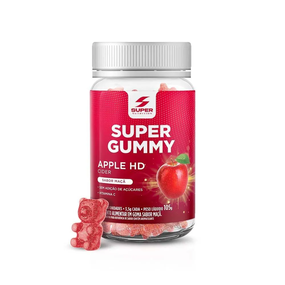Super Gummy Apple HD 30 Gomas