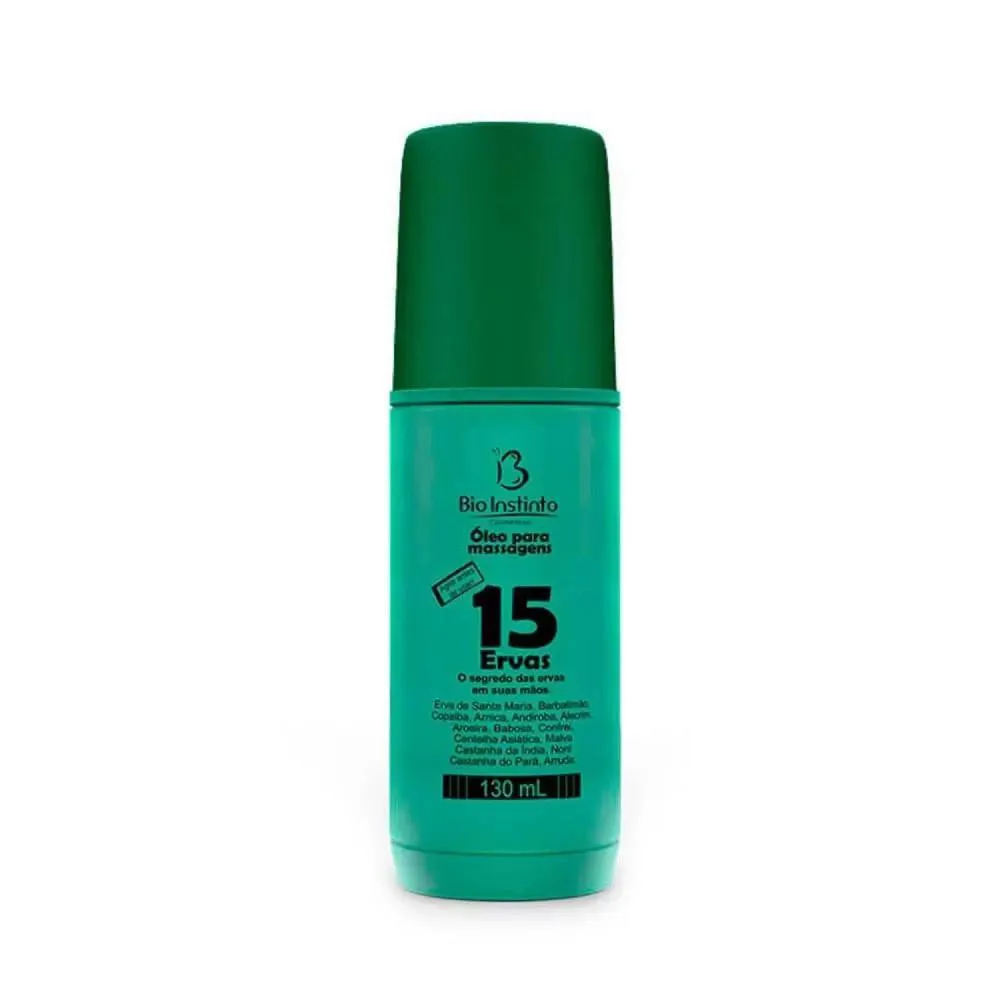 OLEO MASSAGEM 15 ERVAS 130ML BIO INSTINTO