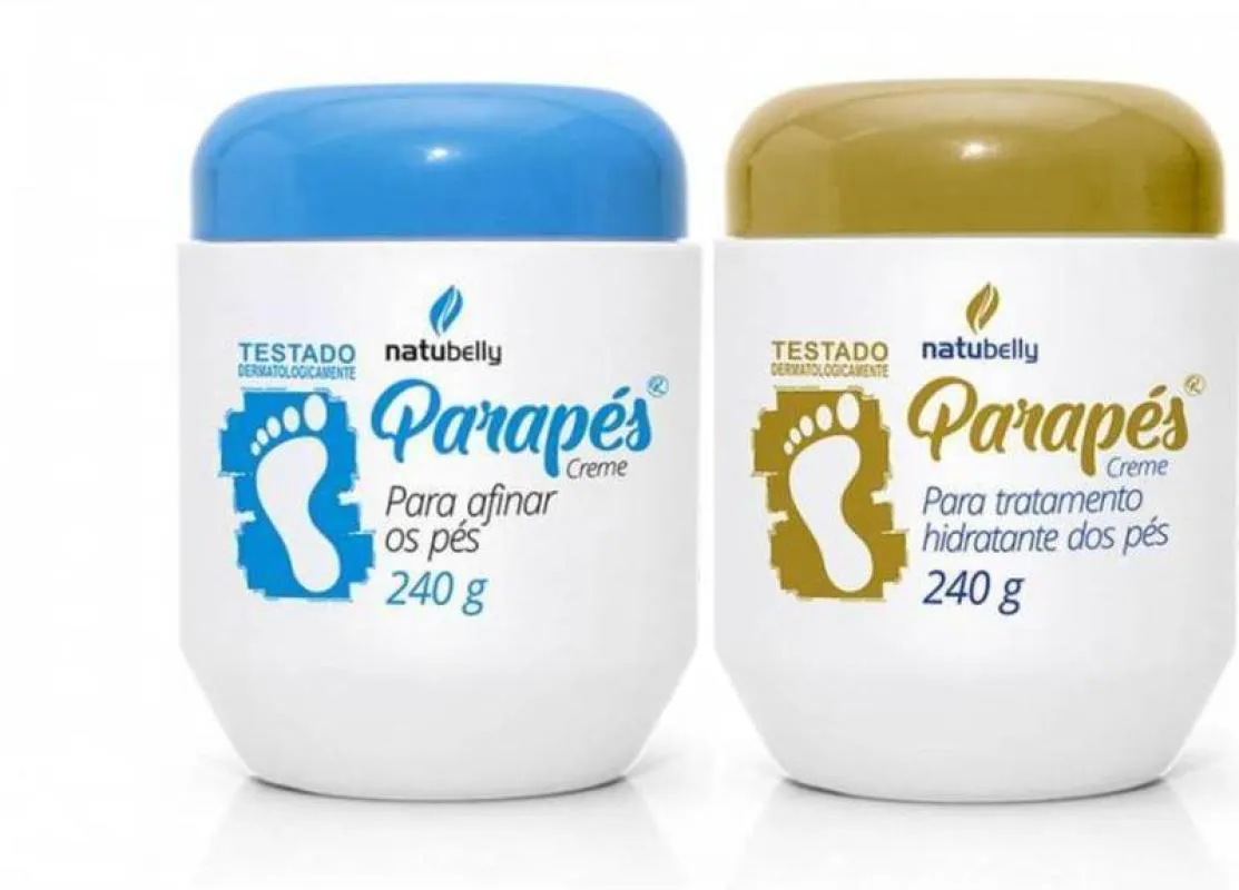 KIT PARAPéS (CREME PARA AFINAR OS PéS E CREME HIDRATANTE PARA OS PéS) 240G CADA - NATUBELLY