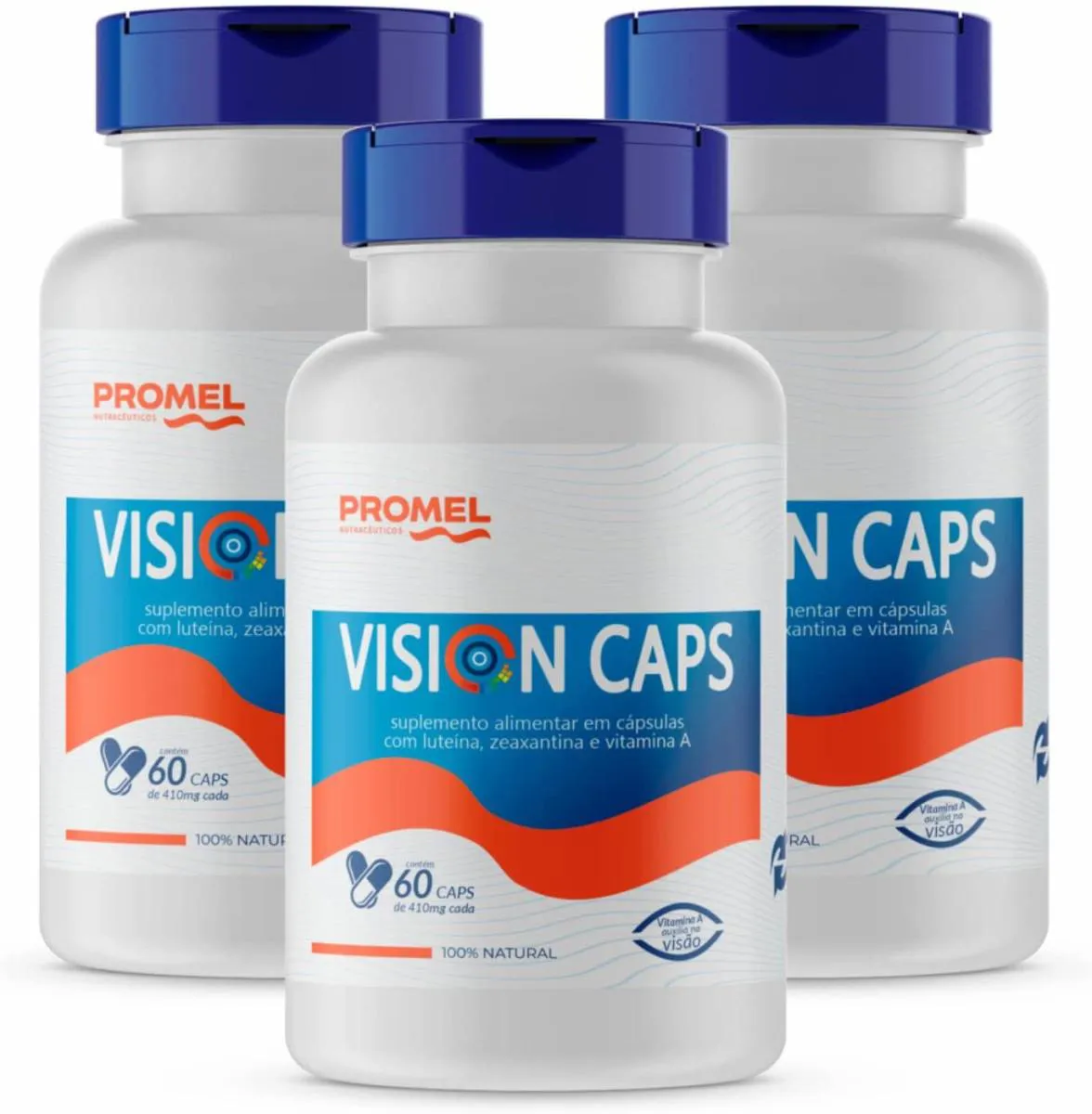 3 VISION LUTEíNA E ZEAXANTINA 60 CAPSULAS DE 410MG PROMEL