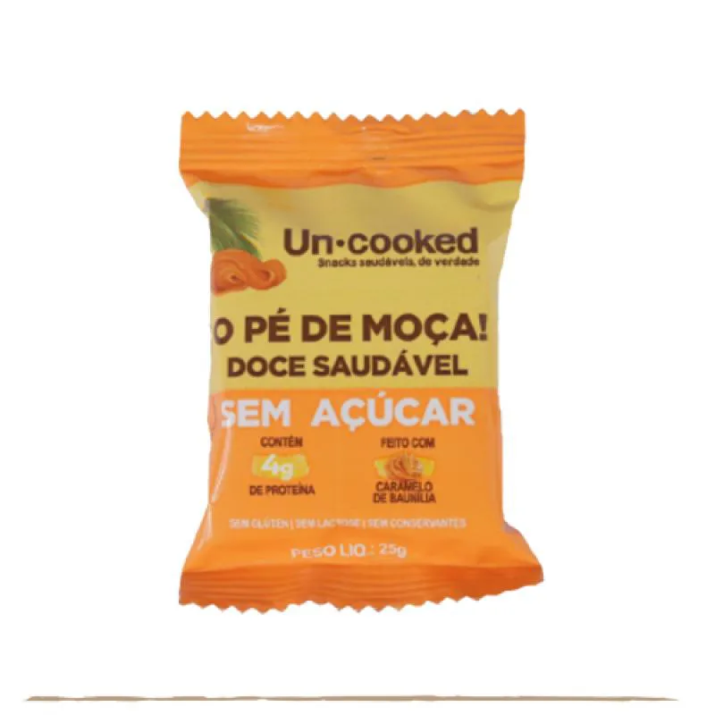 O Pé DE MOçA! SEM GLúTEN VEGANO UNCOOKED 25G