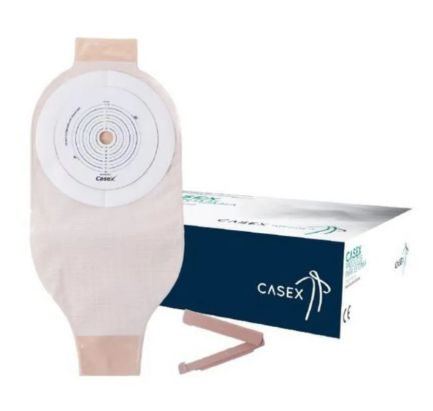 BOLSA DRENáVEL PARA COLOSTOMIA E ILEOSTOMIA OPACA 64 MM COM FILTRO - CASEX