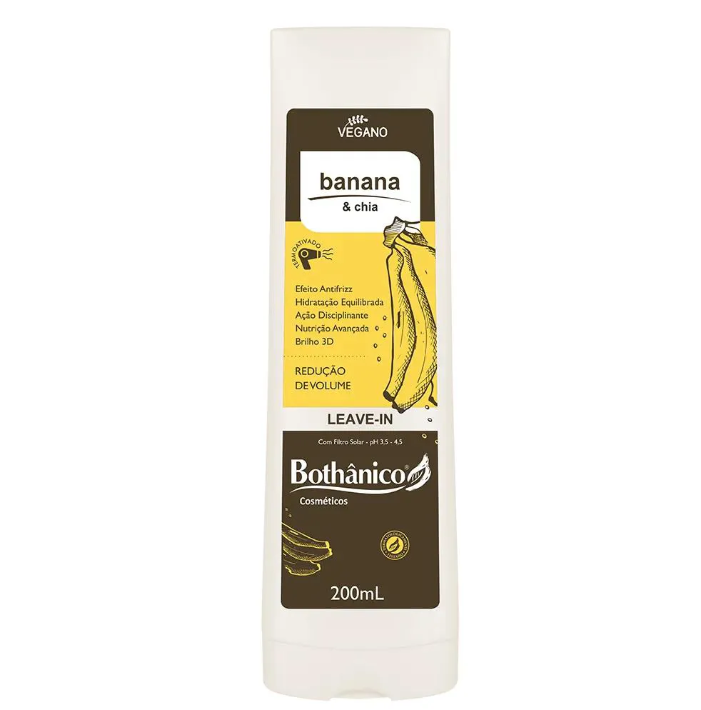 LEAVE IN BANANA E CHIA 200ML - BOTHâNICO HAIR