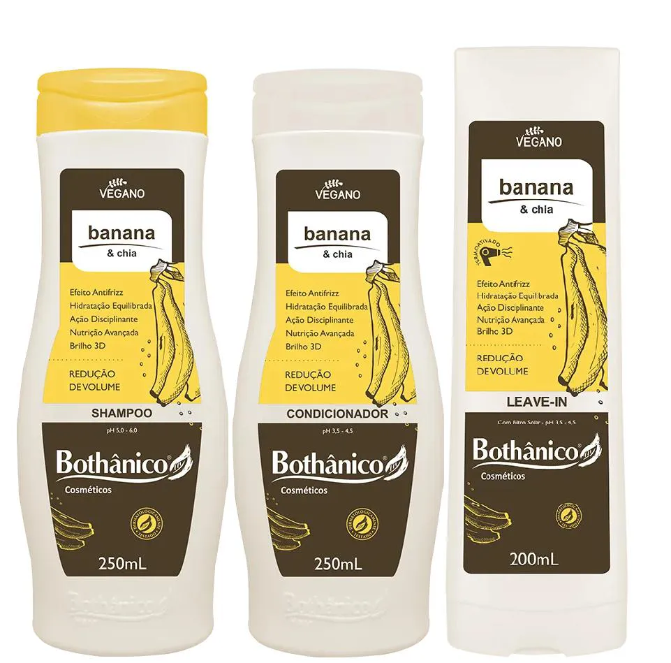 KIT COM 3 ITENS BANANA E CHIA - BOTHâNICO HAIR