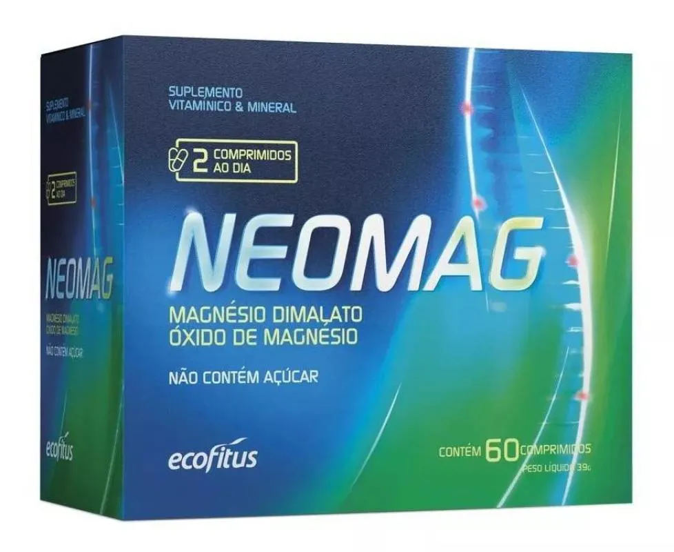 NEOMAG MAGNéSIO DIMALATO 60 CáPSULAS - ECOFITUS