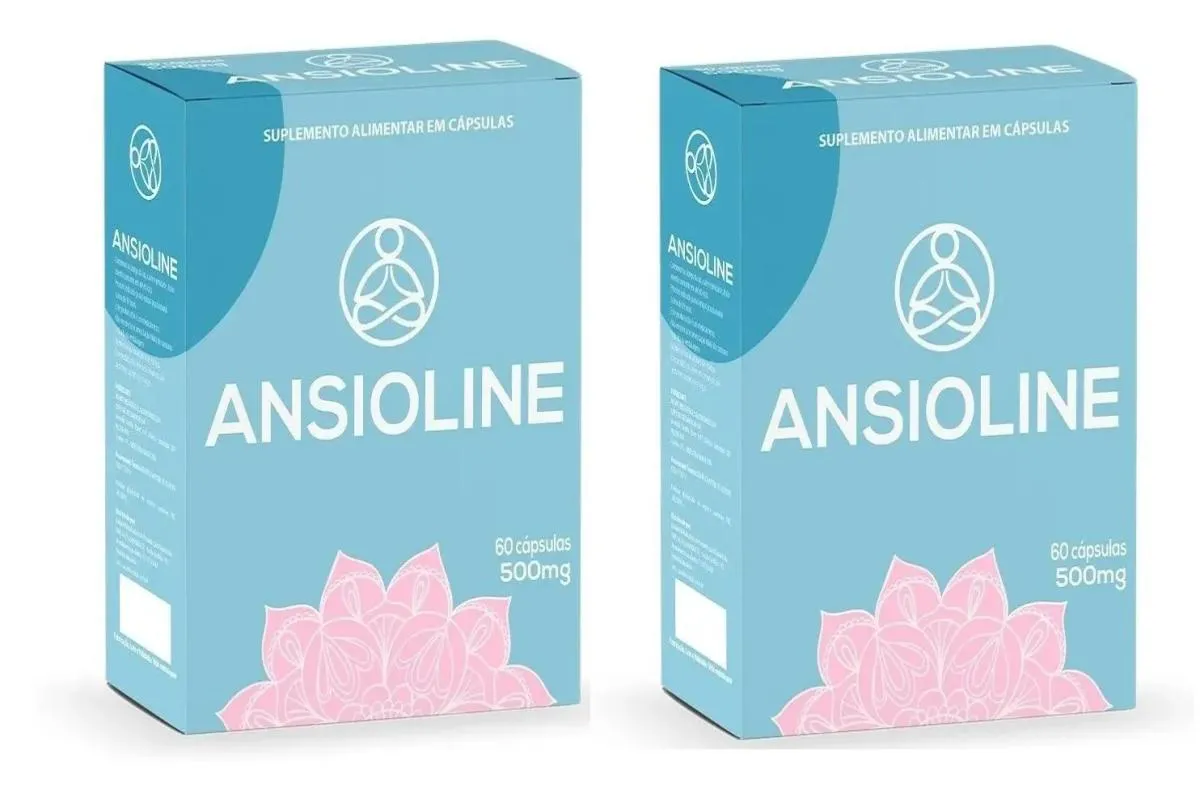 KIT 2 ANSIOLINE SUPLEMENTO ALIMENTAR COM 60CPS - ORIGINAL